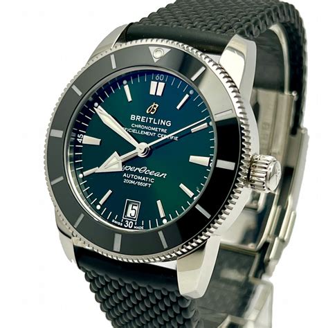 breitling super ocean green ladies|used Breitling Superocean for sale.